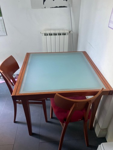 Tavolo cucina ciliegiovetro - tavolo,